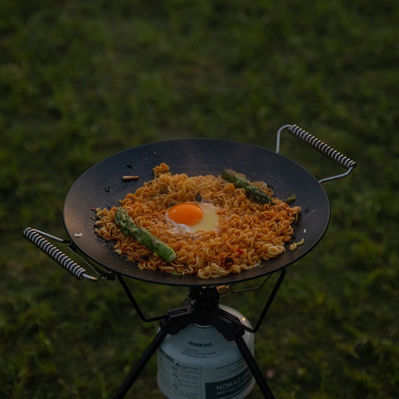 Crepe Pan Nonstick - CAMPINGMOON GRW-45F Plancha de Acero Grande