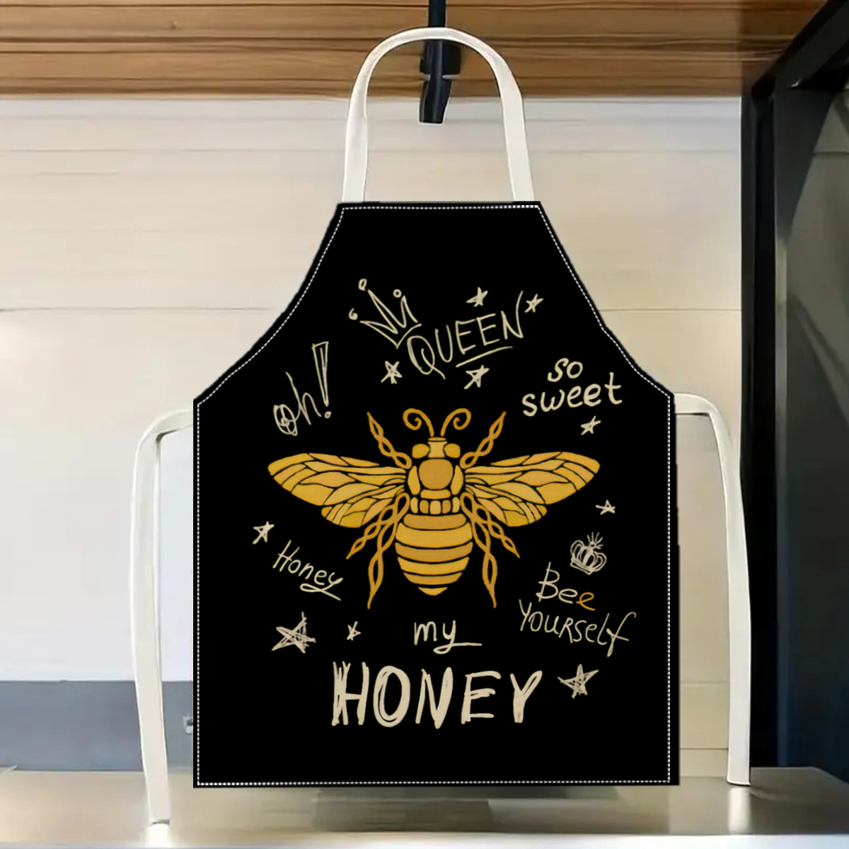 Home Cooking Queen - Delantal de Cocina de Lino y