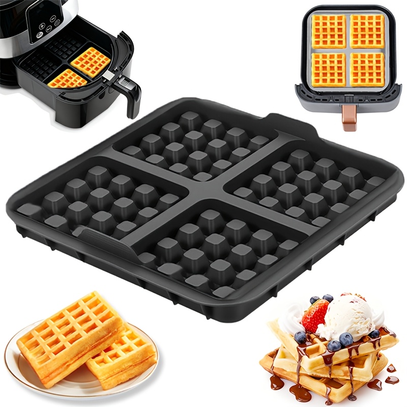Crepe Pan Nonstick - Molde Cuadrado para Waffles, Sartén Antiadherente