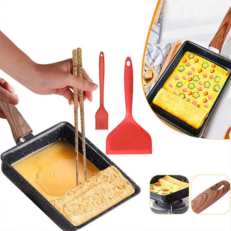 Crepe Pan Nonstick - Tamagoyaki sartén para tortilla japonesa sartén