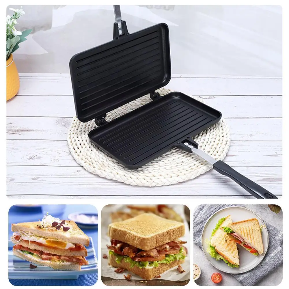 Crepe Pan Nonstick - Sartén antiadherente de doble cara, utensilio