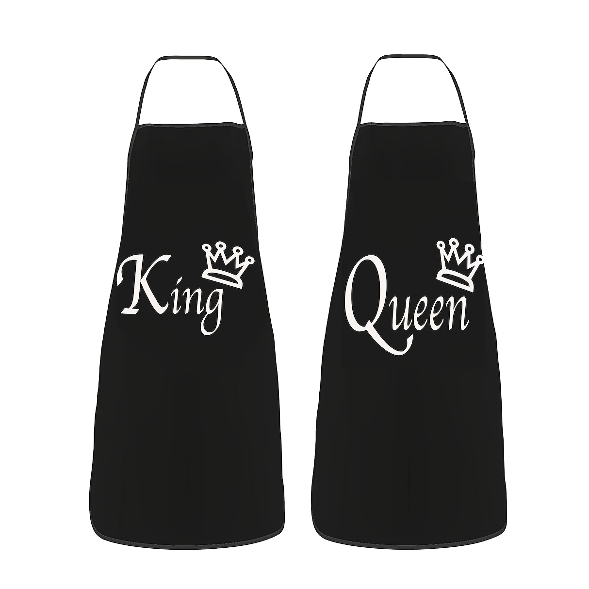 Home Cooking Queen - Delantales King & Queen, regalo de