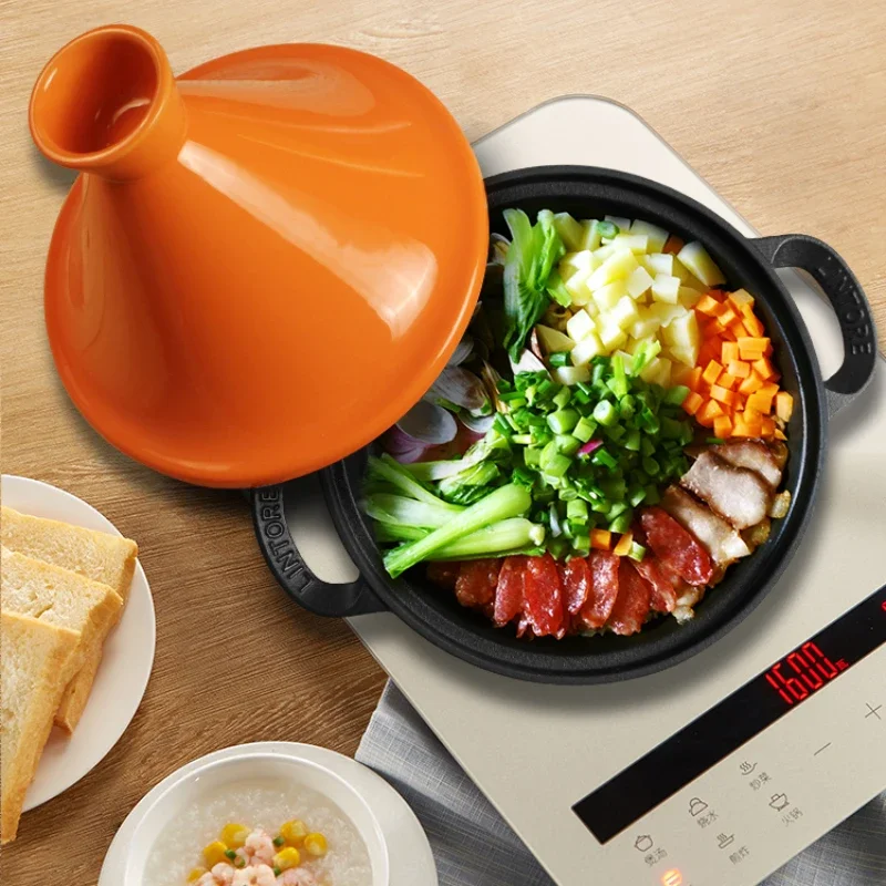 Tagine Clay Pot - Olla de Hierro Fundido Marroquí de