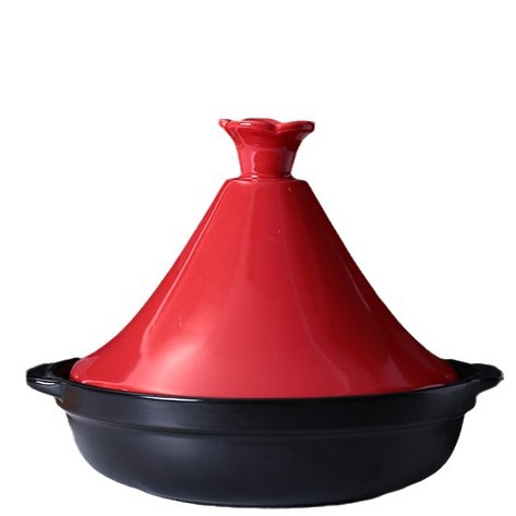 Tagine Clay Pot - Olla de Cerámica Resistente a Altas