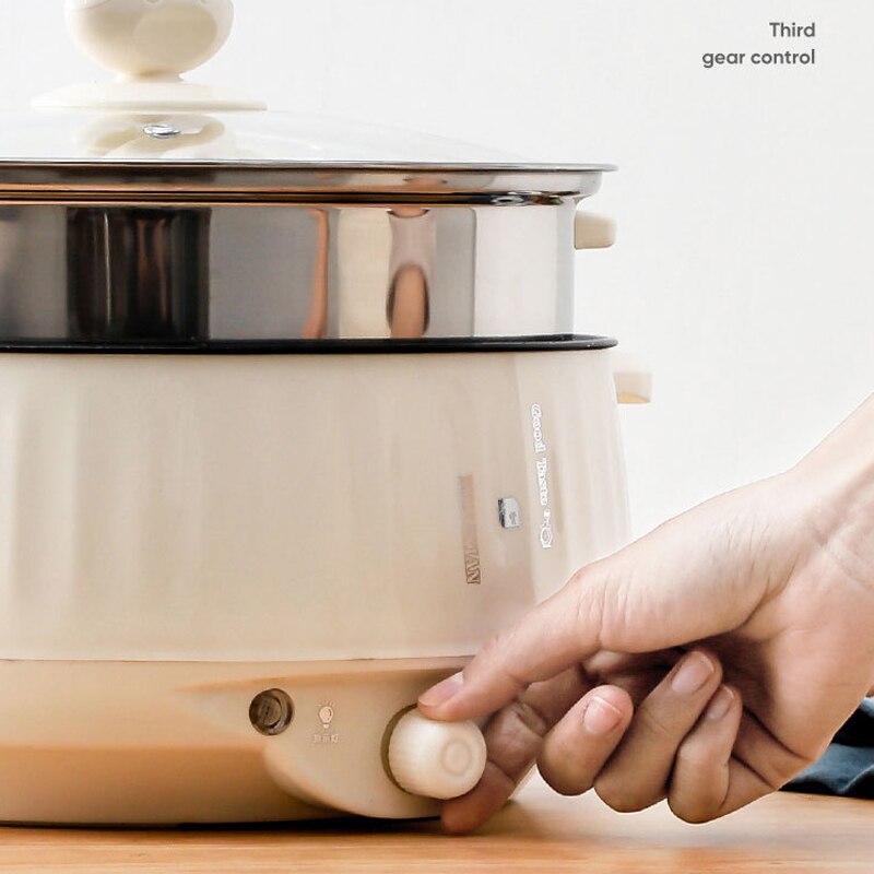 Olla eléctrica multiusos de 22 - Crepe Pan Nonstick reseña y precio