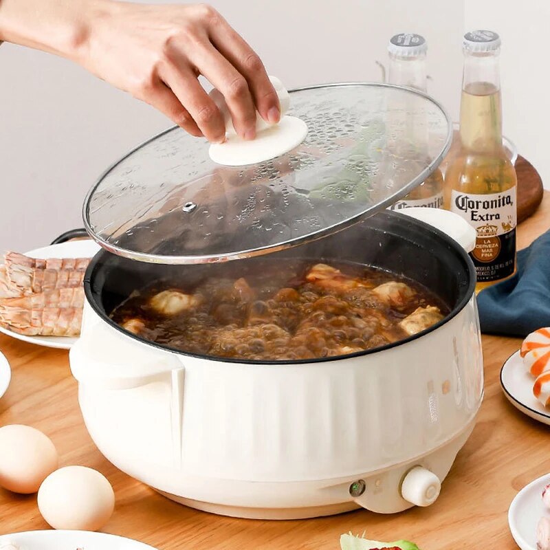 Olla eléctrica multiusos de 22 - Crepe Pan Nonstick reseña y precio