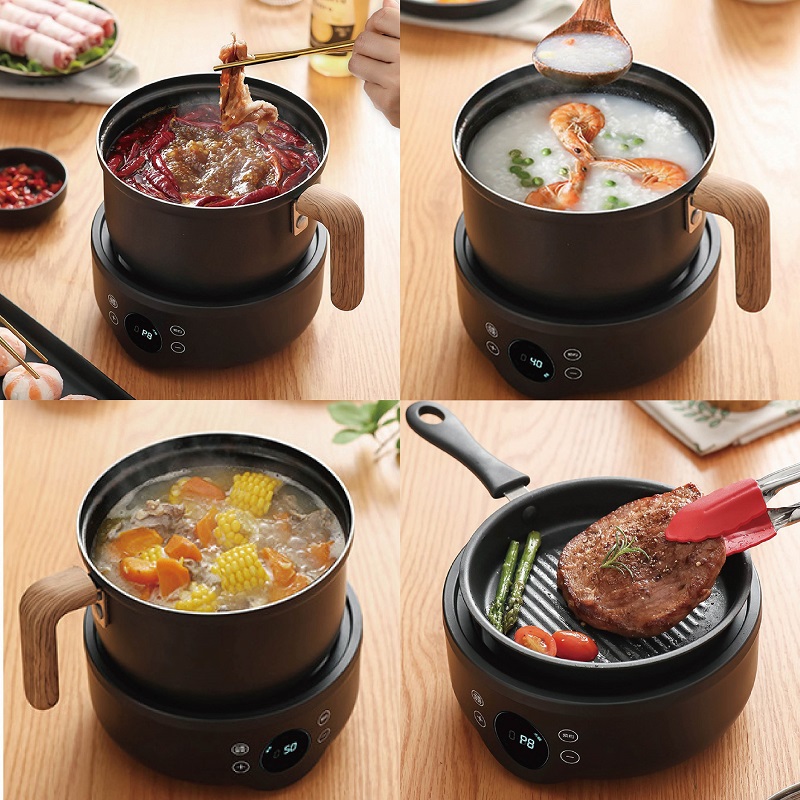 Olla eléctrica multifunción 11 - Crepe Pan Nonstick reseña y precio