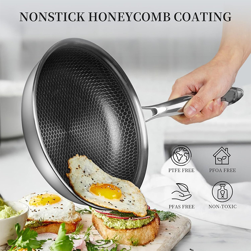 Sartén de acero inoxidable con - Crepe Pan Nonstick reseña y precio