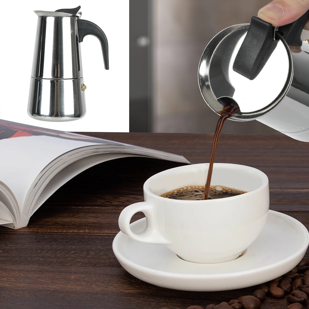 Cafetera Moka de acero inoxida - Home Cooking Appliances reseña y precio