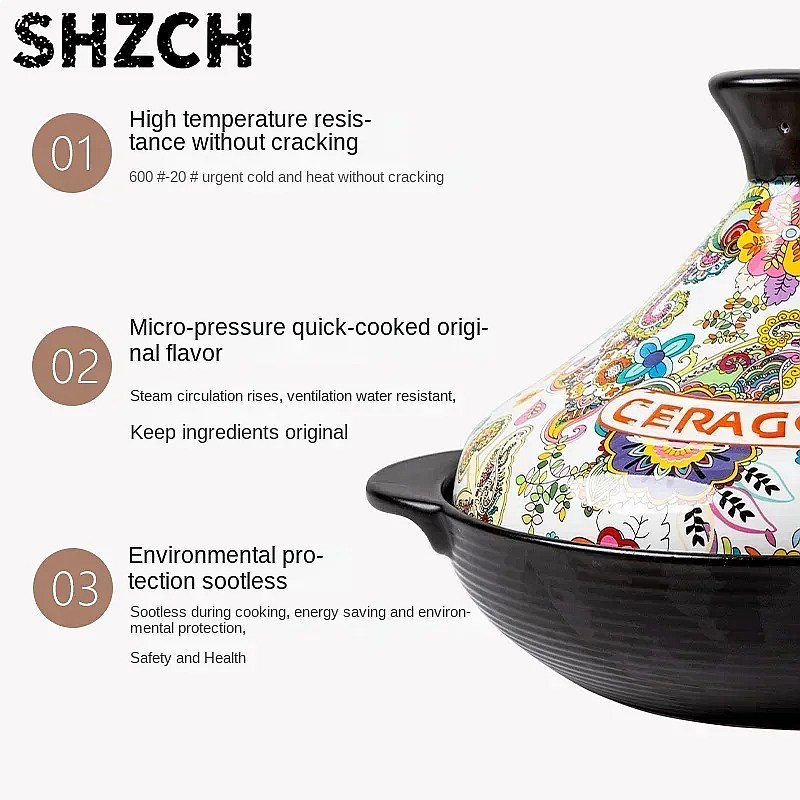 Olla de Barro para Tagine de C - Tagine Clay Pot reseña y precio