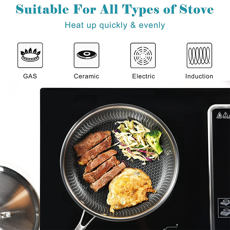 Sartén de acero inoxidable LME - Crepe Pan Nonstick reseña y precio