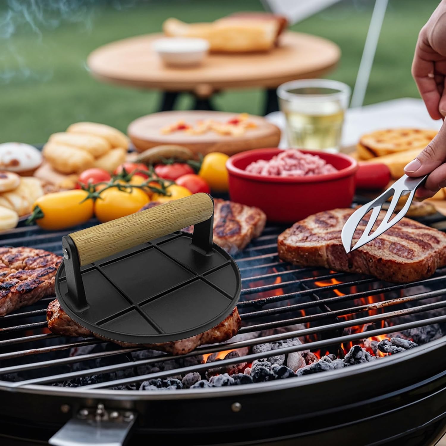 Prensa para Hamburguesas con M - Crepe Pan Nonstick reseña y precio