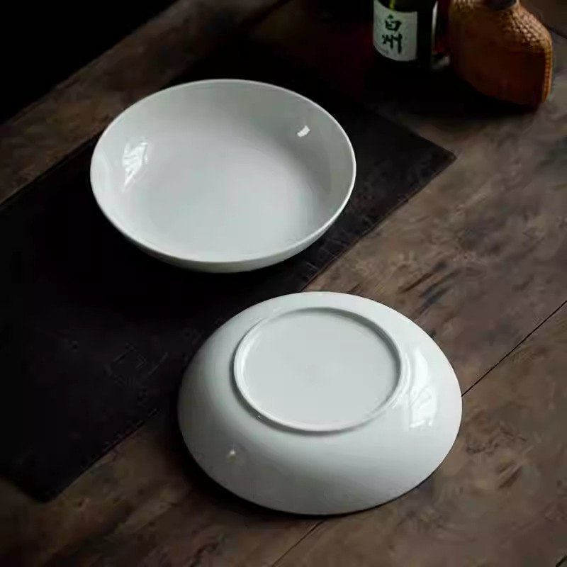 Plato Hondo de Porcelana Blanc - Home Cooking Meal reseña y precio