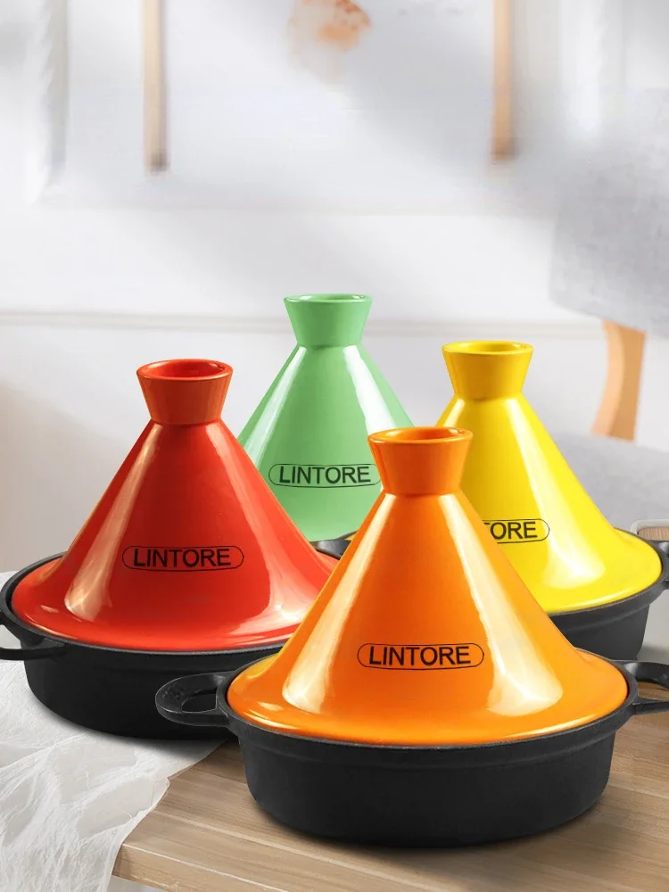 Olla de Hierro Fundido Marroqu - Tagine Clay Pot reseña y precio